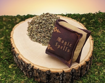 Epic Items Catnip Toy Grimoire Spell Book, Filled w/ Certified Organic Catnip, Handmade Cat Toys
