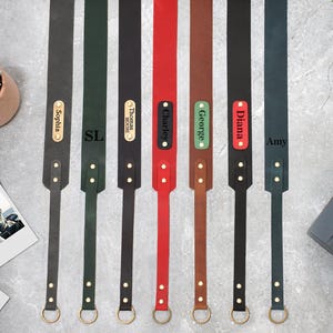 Padded Leather Camera Strap with Personalization, Custom Camera Neck Straps for Nikon Leica Canon, Gifts for Photographers and Travelers