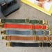 Leather Dog Collar Personalized with Laser Engraved Buckle, Custom Dog Collar with 5 Color Styles for Female and Male Dogs, Puppy Collar 