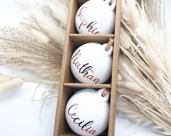 Personalised Ceramic Bauble