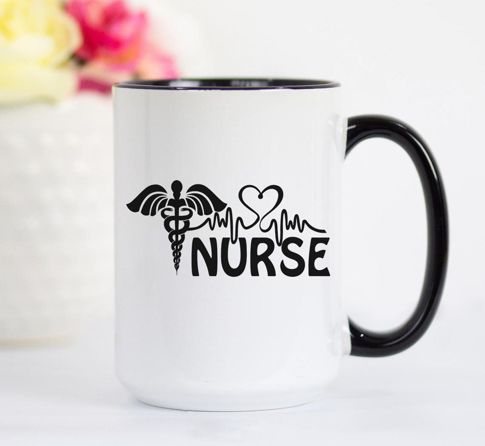 Nurse heart beat coffee mug nurse cup gift for nurses nurse Etsy