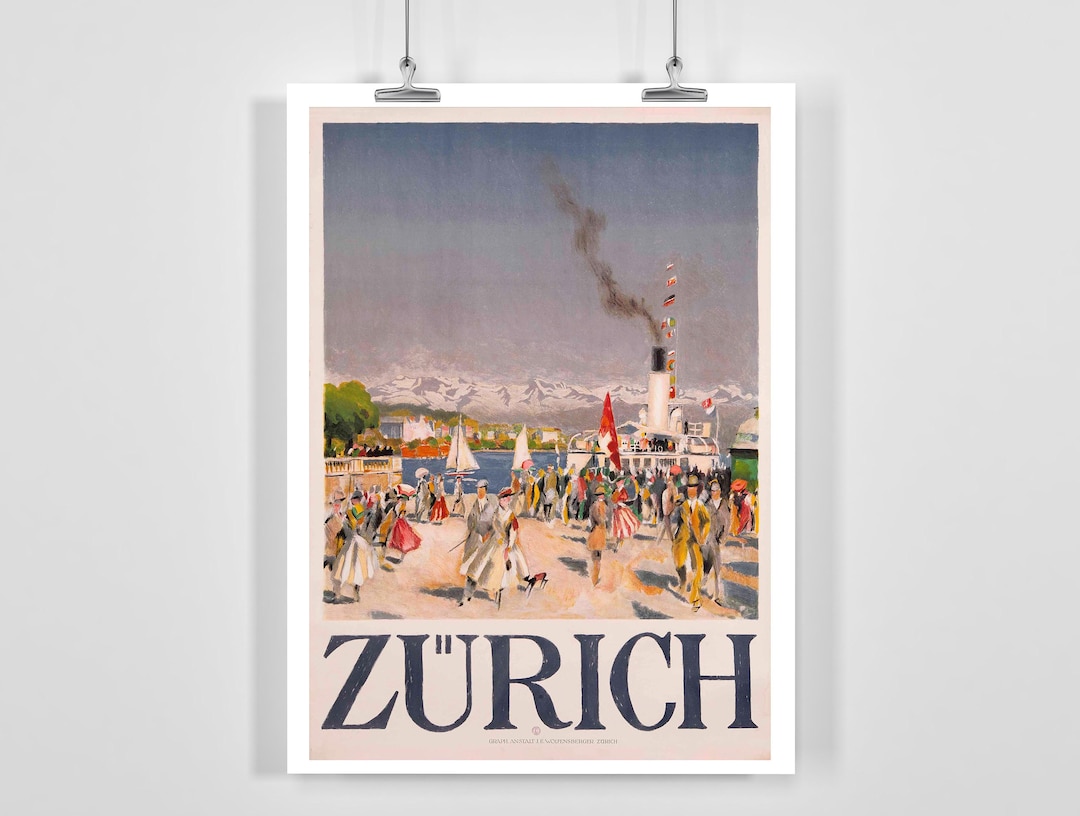 Impression photo « Affiche vintage de voyage de Gruyères Suisse Impression photo « Affiche vintage de voyage de Gruyères Suisse