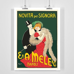 Mele Novita per Signora Vintage Werbeplakat von Leonetto Cappiello - Gerahmt/Ungerahmt