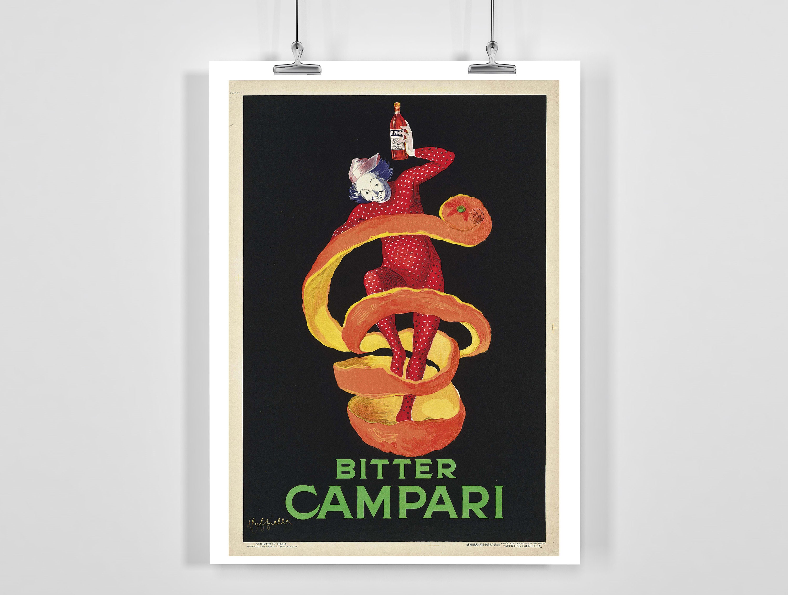 Bitter Campari Vintage Advertising Poster by Leonetto Cappiello