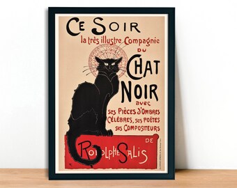 テオフィル＝アレクサンドル・スタンラン作「Le Chat Noir 黒猫