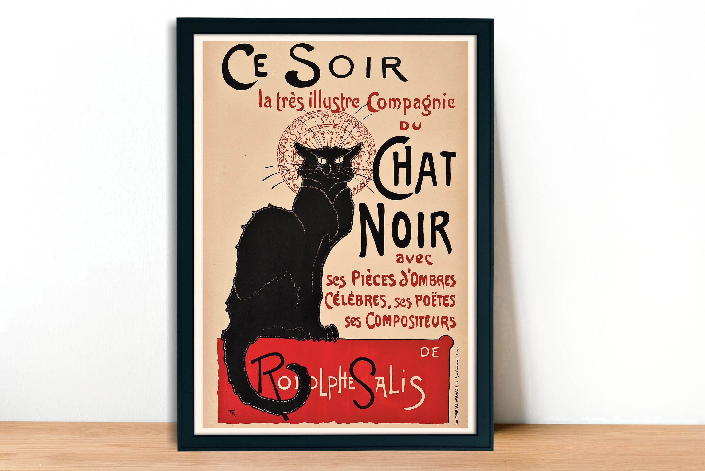 テオフィル＝アレクサンドル・スタンラン作「Le Chat Noir 黒猫