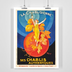 Chablis Food and Drink Poster by Leonetto Cappiello - Framed / Unframed