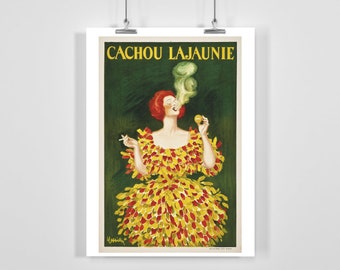 Cachou Lajaunie Art Nouveau Poster by Leonetto Cappiello - Framed / Unframed