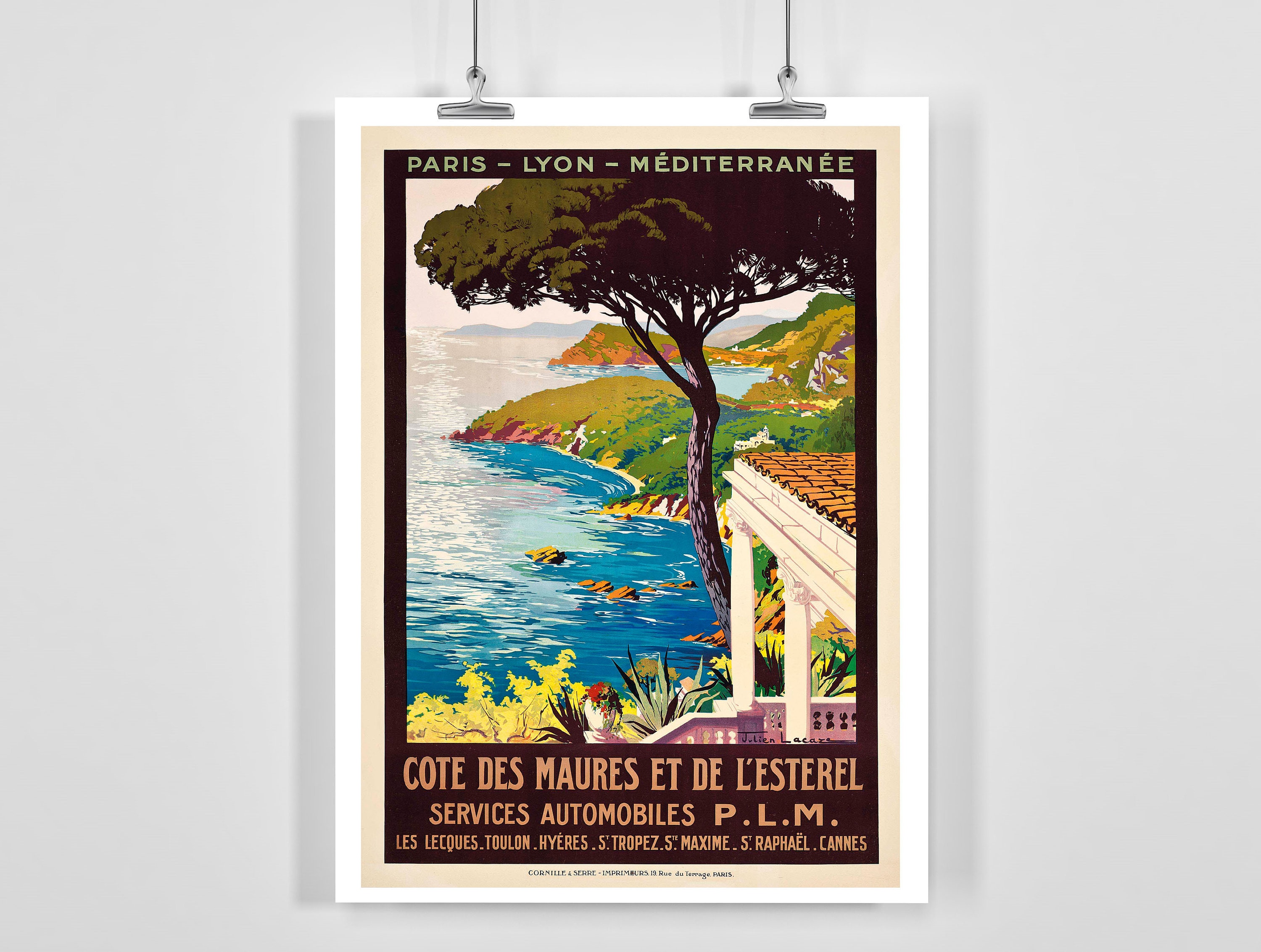 Poster Vintage L'Estérel Rmtv - Affiche HQ 50x70cm - Neuve Sous Emballage