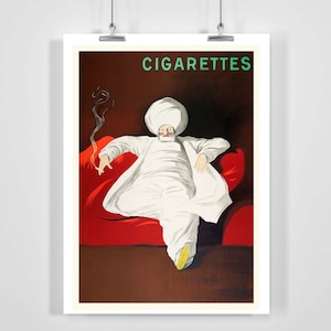 Cartel publicitario vintage de cigarrillos - Enmarcado / Sin marco