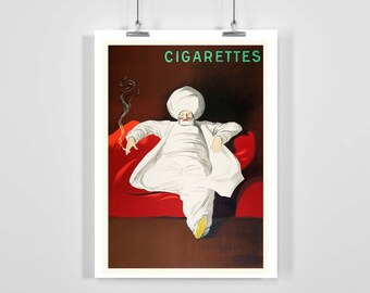 Cigarettes Vintage Advertising Poster - Framed / Unframed