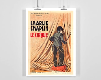 サーカス チャーリー・チャップリン 12 x 18 映画ポスター ジクレー