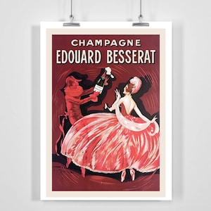Champagne Edouard Besserat Vintage Food&Drink Poster - Framed / Unframed