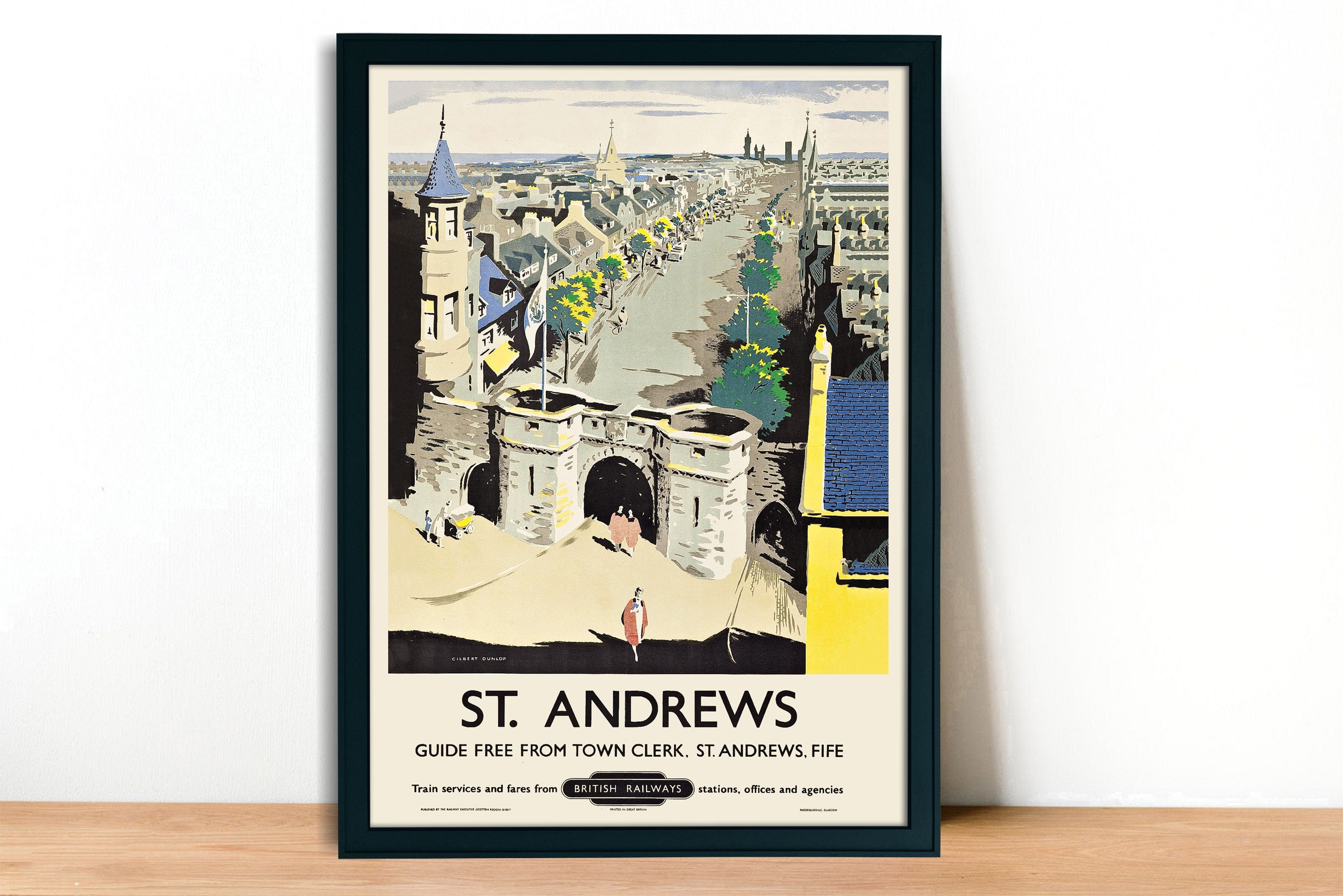 St Andrews British Railways Vintage Travel Poster - Framed / Unframed ...