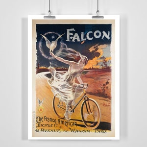 Falcon The Franco American Bicycle Vintage Advertising Poster - Framed / Unframed