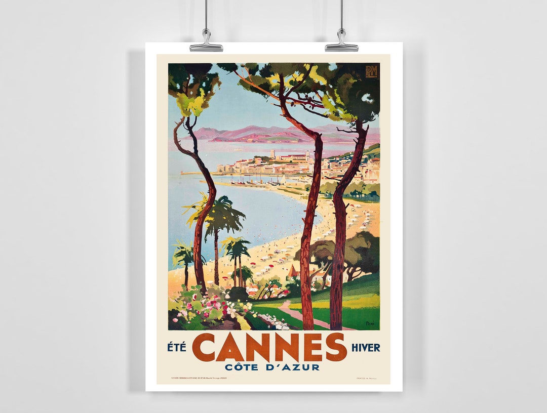 La Côte d'Azur, France, 1912 print by Vintage Travel Collection