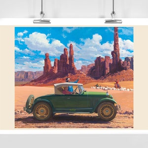 1927 Nash Automobile - American Old Vehicle - Vintage Car Illustration - Framed / Unframed