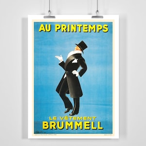 In the Spring Brummell Clothing Vintage Advertising Poster by Leonetto Cappiello - Framed / Unframed