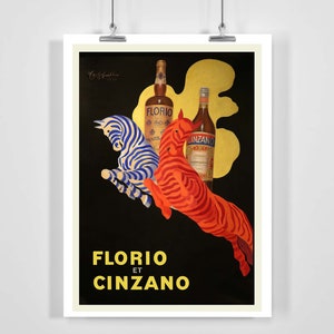 Florio Cinzano Vintage Advertising Poster - Framed / Unframed