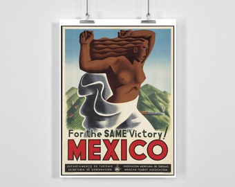 Mexico Vintage Travel Poster Framed / Unframed