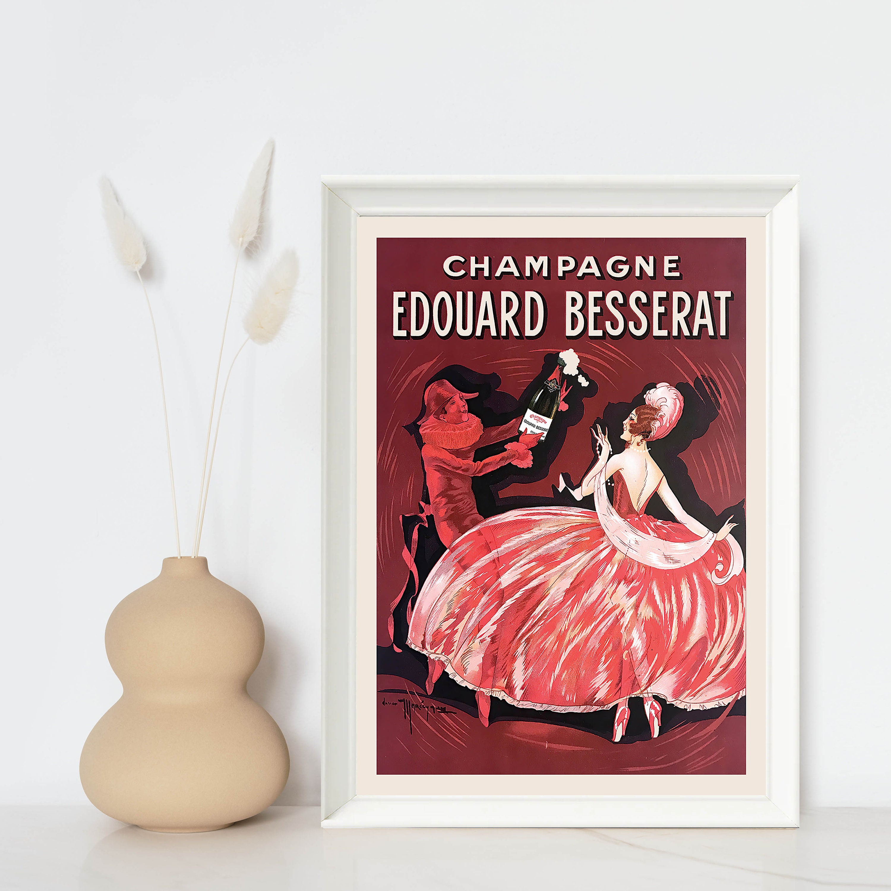Champagne Gosset 額縁ヴィンテージ・アートポスター Champagne Gosset 額縁ヴィンテージ・アートポスター