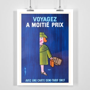 Zugreise Vintage Werbeplakat - Gerahmt / Ungerahmt