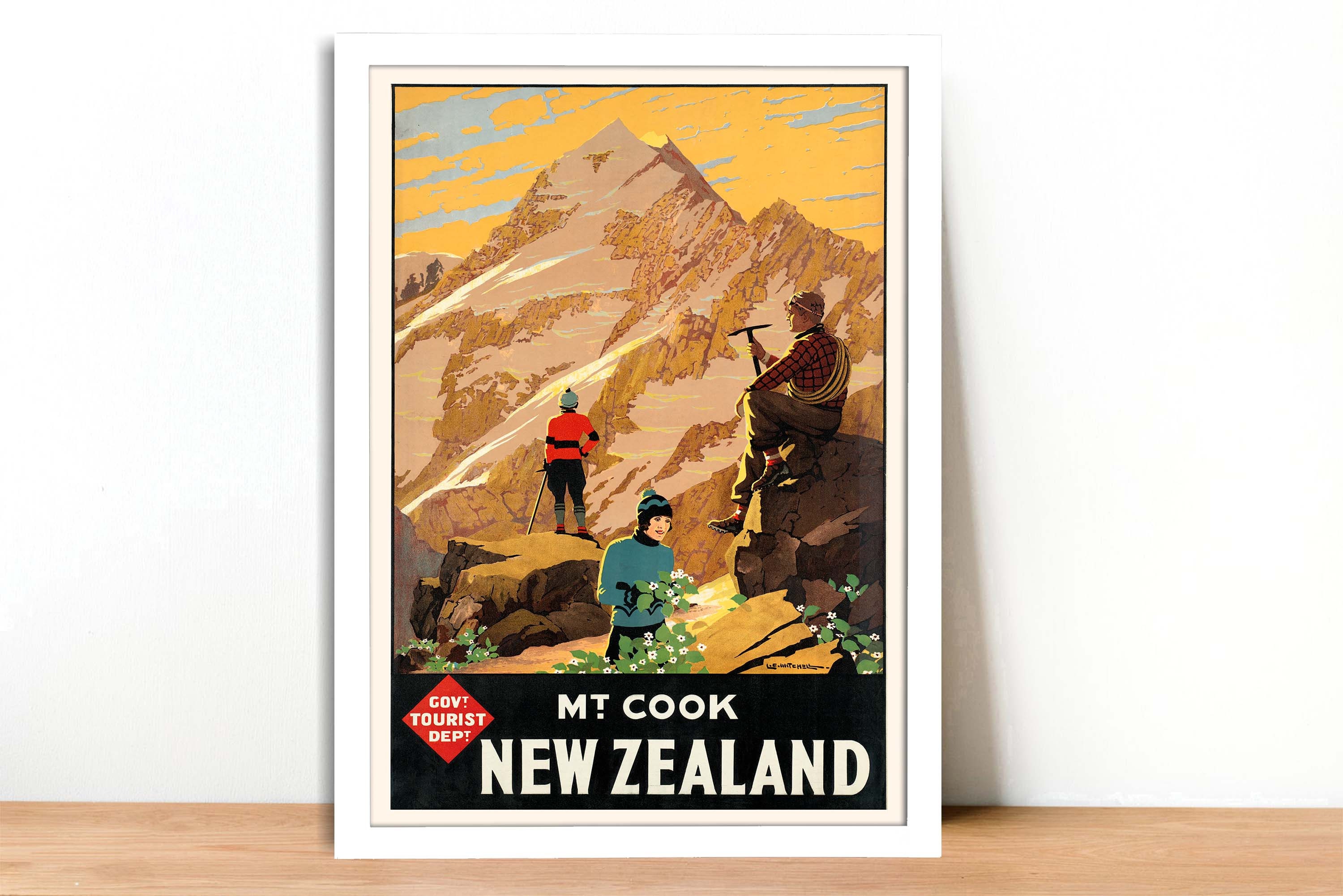 Vintage travel poster ‘New Zealand’ New Zealand Vintage Travel Poster - Framed / Unframed - Etsy Canada