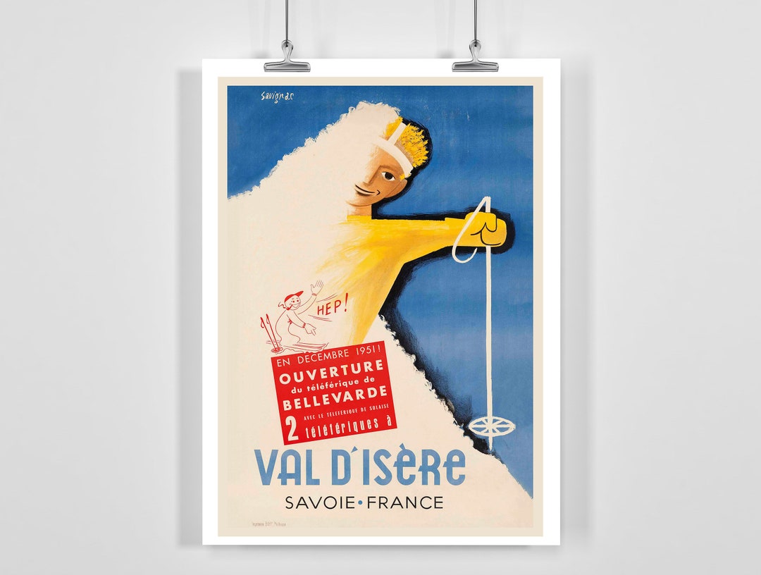 Sticker Vintage Val D'Isère – Années 80, Ski, Olympia, Savoie (neuf)