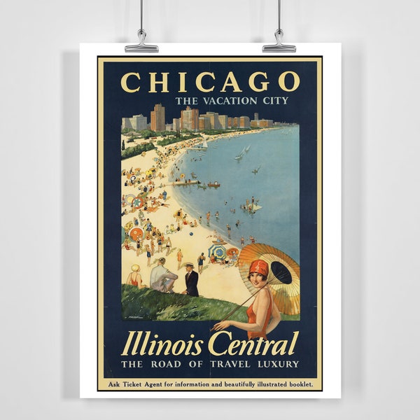 Chicago Poster Etsy
