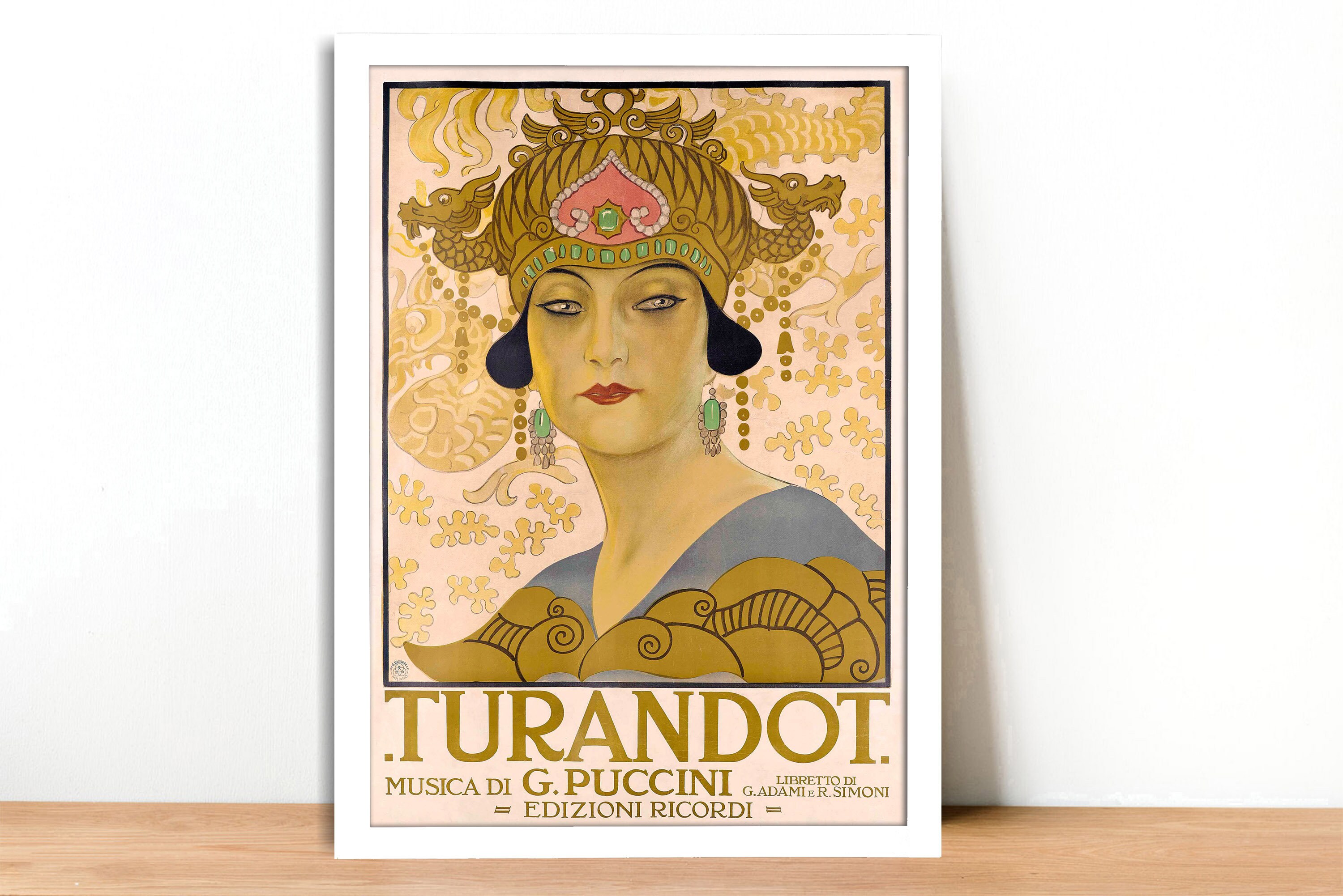 TURANDOT 1964 オペラ プログラム プッチーニによるイタリア