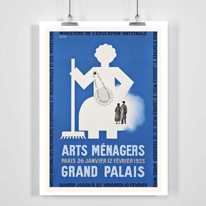Arts Menagers Grand Palais Vintage Werbeplakat - Gerahmt/Ungerahmt