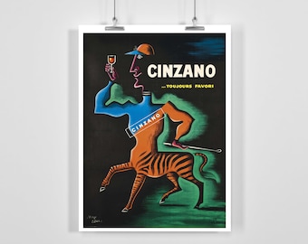 Cinzano Vintage Advertising Poster - Framed / Unframed