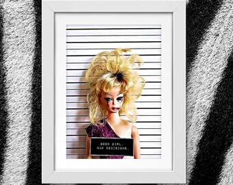 black barbie wall art