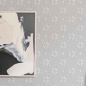 Modern Interiors Grey Abstract Wallpaper Mural - Peel and Stick Wall Decal for Contemporary Rooms & Stylish Home Decor