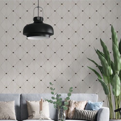 Removable Wallpaper Vintage Wallpaper Lace Trimming Pattern Etsy