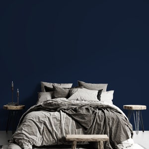 Carta da parati blu navy, carta da parati staccabile e adesiva, carta da parati per l'arredamento della casa, adesivo da parete staccabile e adesiva, carta da parati autoadesiva per la camera da letto NWC65