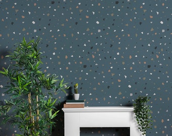 Terrazzo Pattern Wallpaper, Terrazzo Peel and Stick Wallpaper, Removable wallpaper Roll, Self Adhesive Wallpaper, Nursery Wall Art, NW489