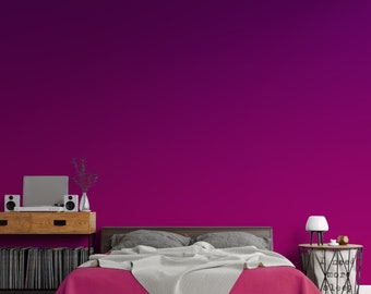 Peel And Stick Wallpaper Purple Cherry gradient, Cerise Ombre Wallpaper, Peel Stick Wall Sticker, Self-Adhesive Bedroom Wallpaper NWG015