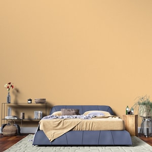 Carta da parati staccabile e adesiva Beige tinta unita, Carta da parati Decorazione per la casa, Adesivo da parete staccabile e adesiva, Carta da parati autoadesiva per camera da letto, Japandi