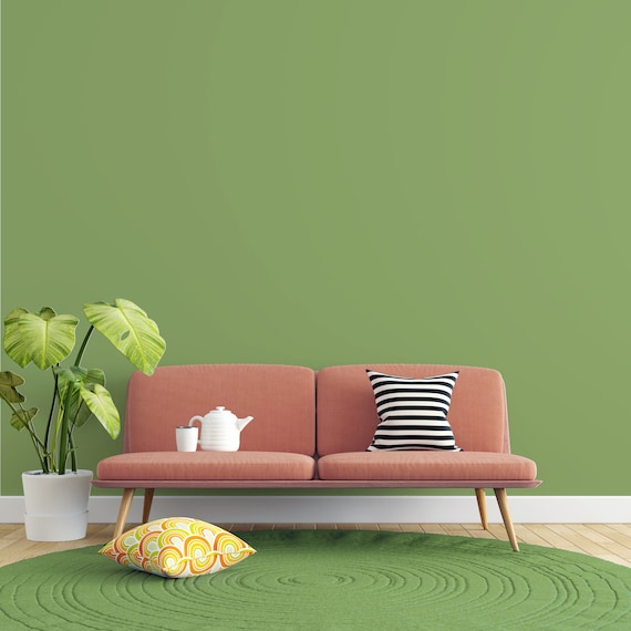 Peel and Stick Wallpaper Soft Green Solid Color Home Decor - Etsy