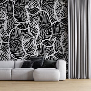Self-Adhesive Bedroom Wallpaper, Peel and Stick Wallpaper, Removable Wallpaper with Golden Leaves, Nature Wallpaper for Home Decor NW405