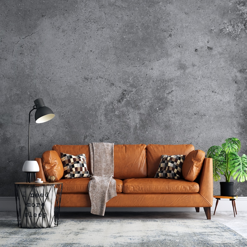 Concrete Wall Peel and Stick Mural Concrete Texture Removable Etsy