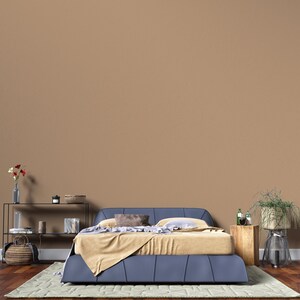 Peel and Stick Wallpaper Light Brown Solid Color, Home Decor Wallpaper