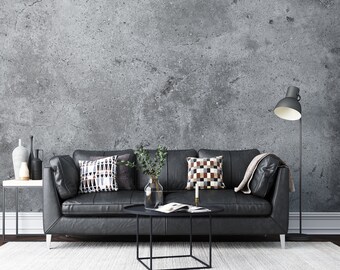 Concrete Texture Peel and Stick Wallpaper - Modern Minimalist Design