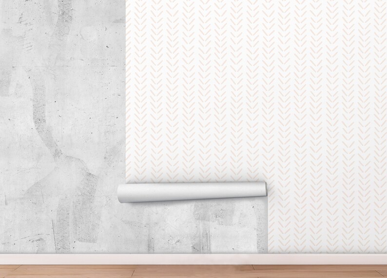 Nursery Wallpaper for Kids/girls Removable Wallpaper Cream Etsy