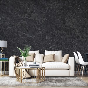Self-Adhesive Bedroom Wallpaper, Dark Concrete Peel And Stick Mural, Concrete Texture Removable Wallpaper Mural, Peel and Stick Mural NWM044