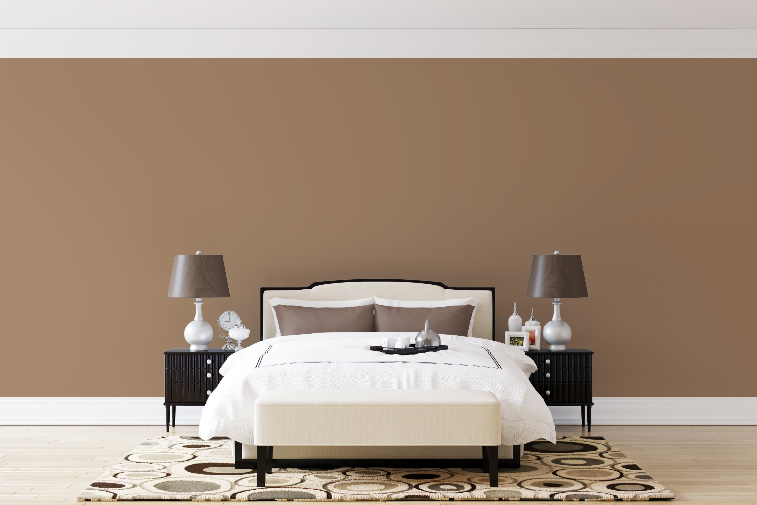 Peel and Stick Wallpaper Light Brown Solid Color Home Decor