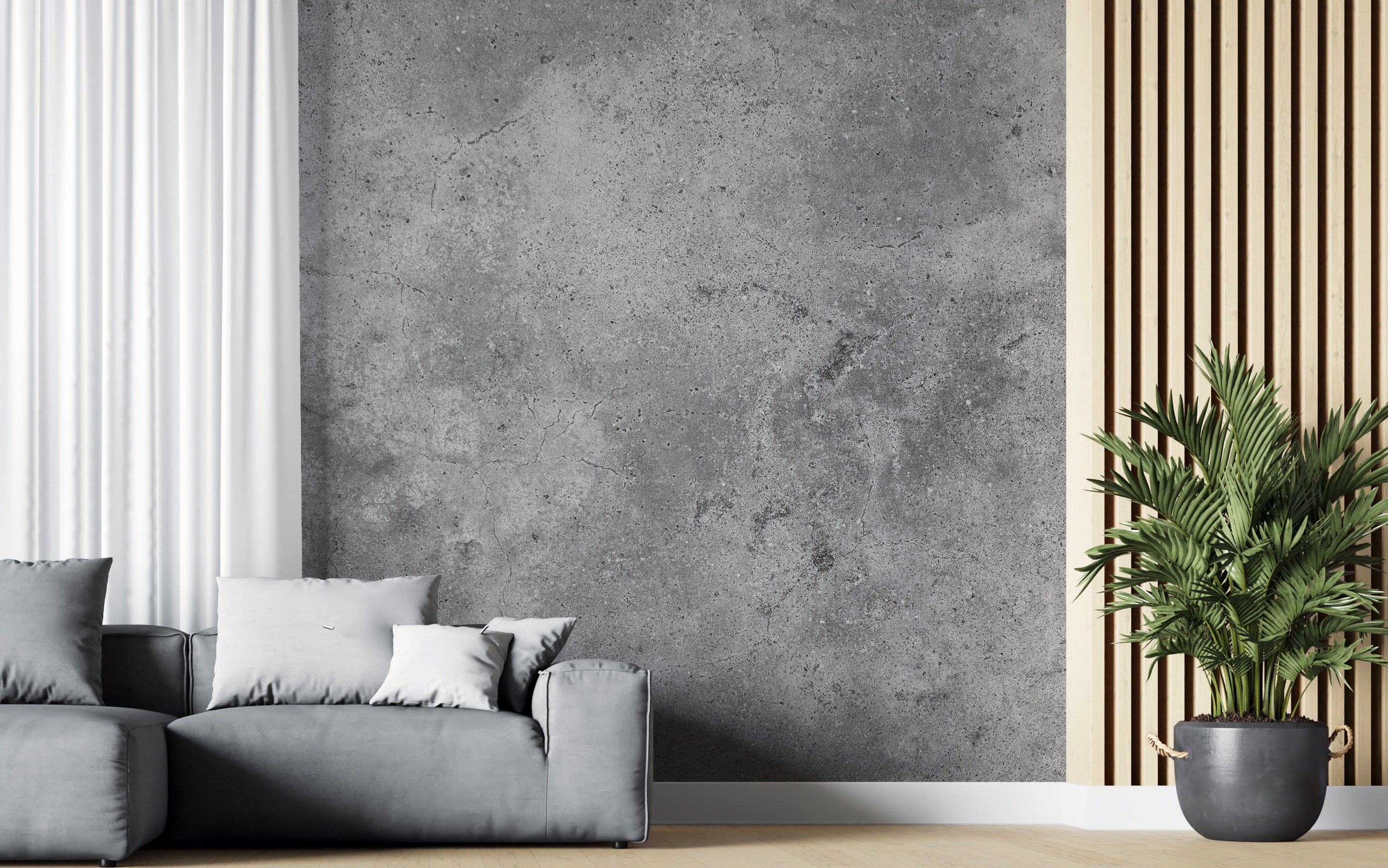Concrete Wall Peel and Stick Mural Concrete Texture Removable Etsy