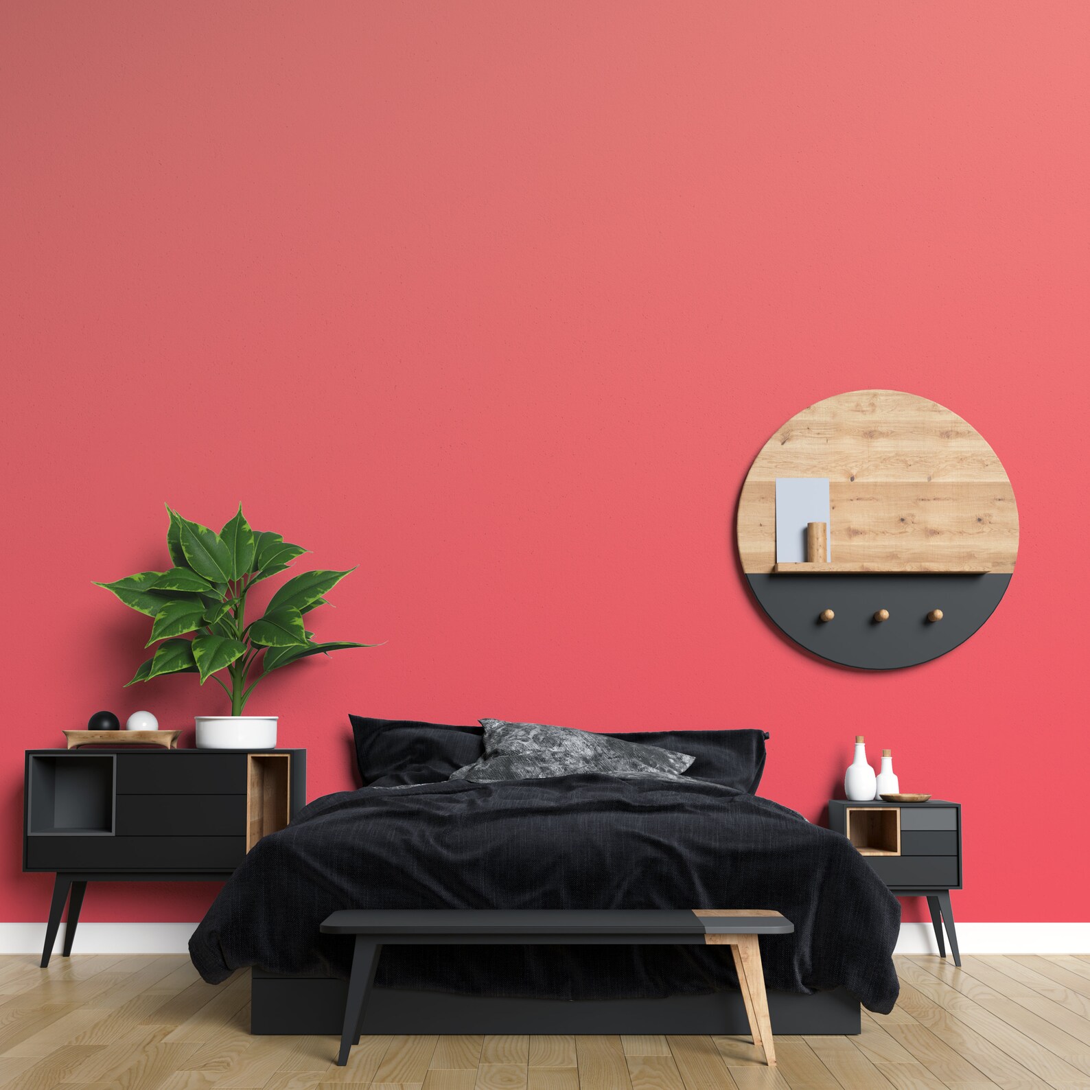 Selfadhesive Wallpaper Pink Color Gradient Fade to Pink Etsy