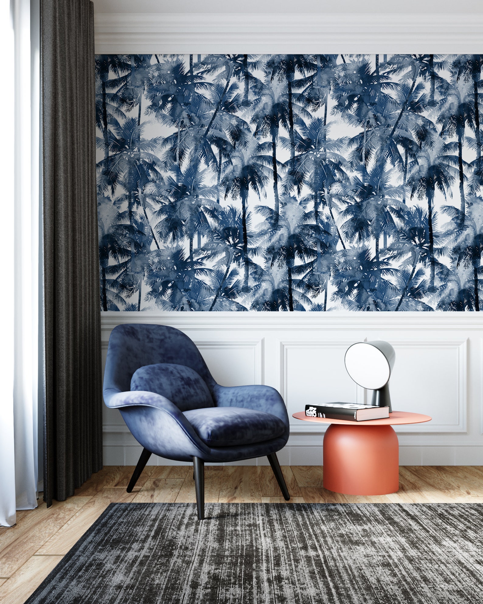 Peel And Stick Wallpaper with Palms Nature Wallpaper for Home Etsy